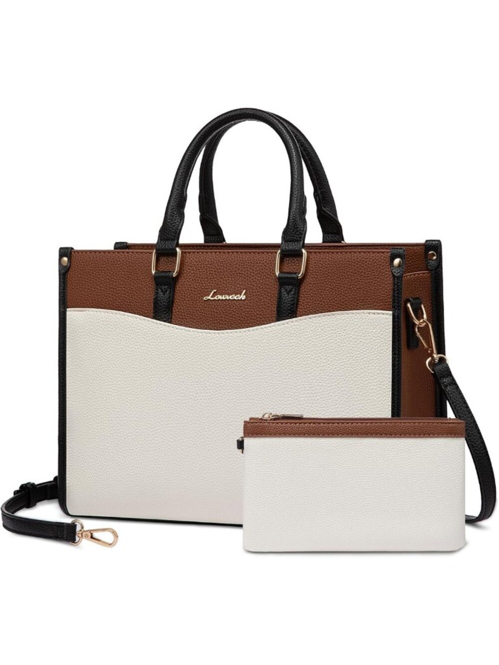 Vintage Color Block Satchel Tote Bag | Trendy Crossbody Shoulder Purse for Women